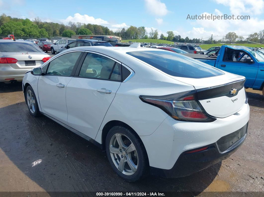 2017 Chevrolet Volt Lt White vin: 1G1RA6S53HU178868