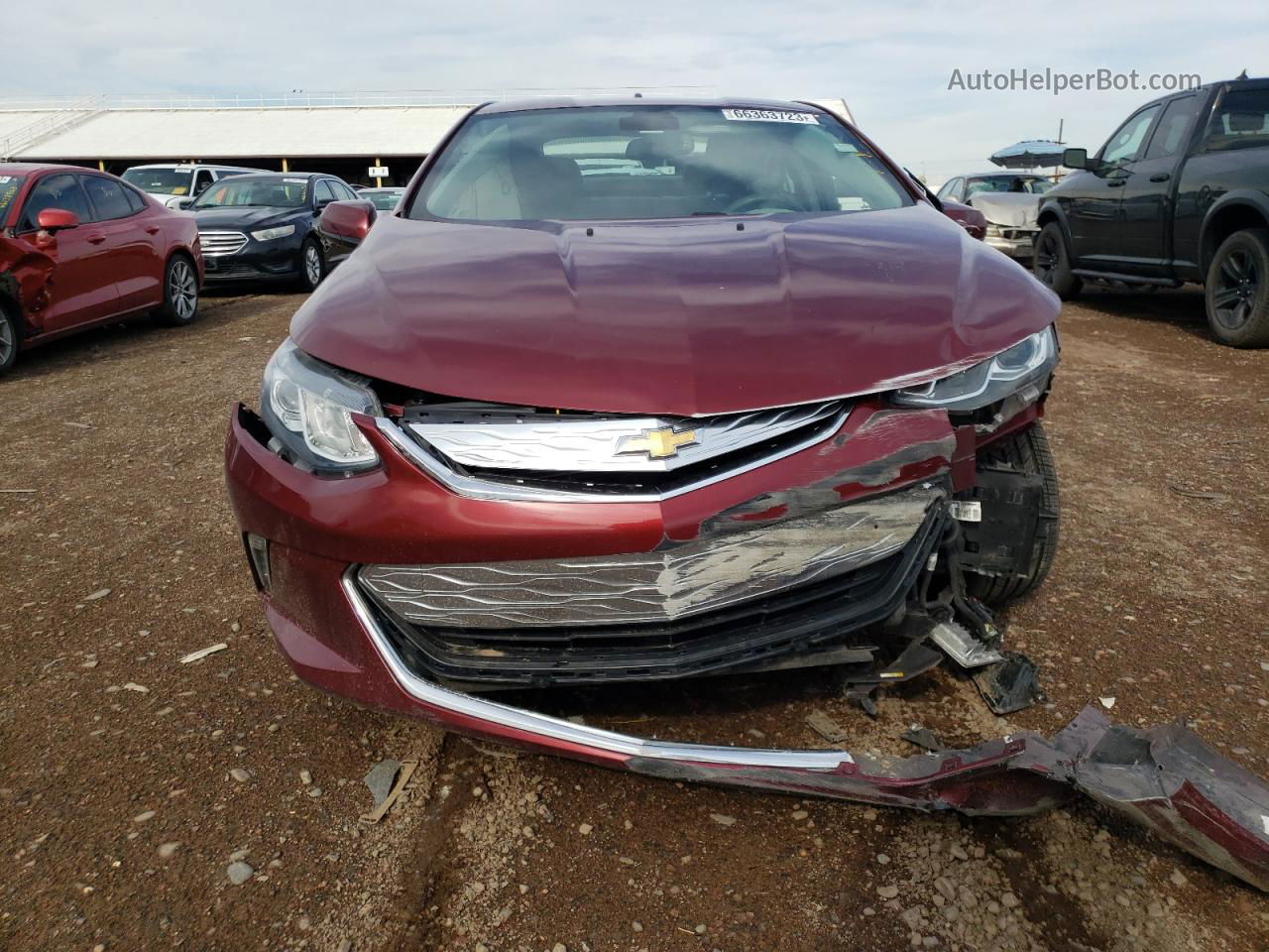 2017 Chevrolet Volt Lt Burgundy vin: 1G1RA6S54HU105606