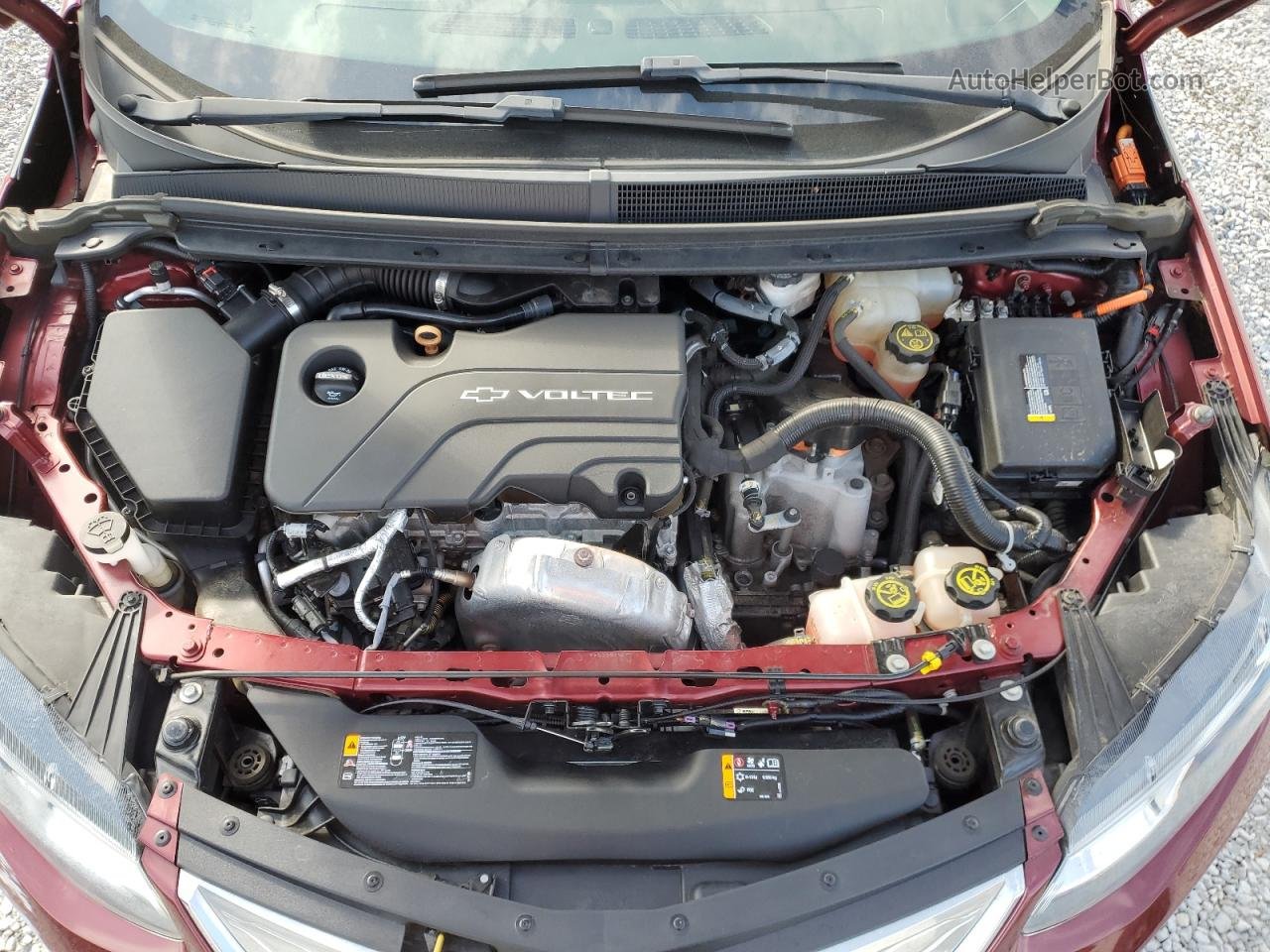 2017 Chevrolet Volt Lt Red vin: 1G1RA6S55HU149498