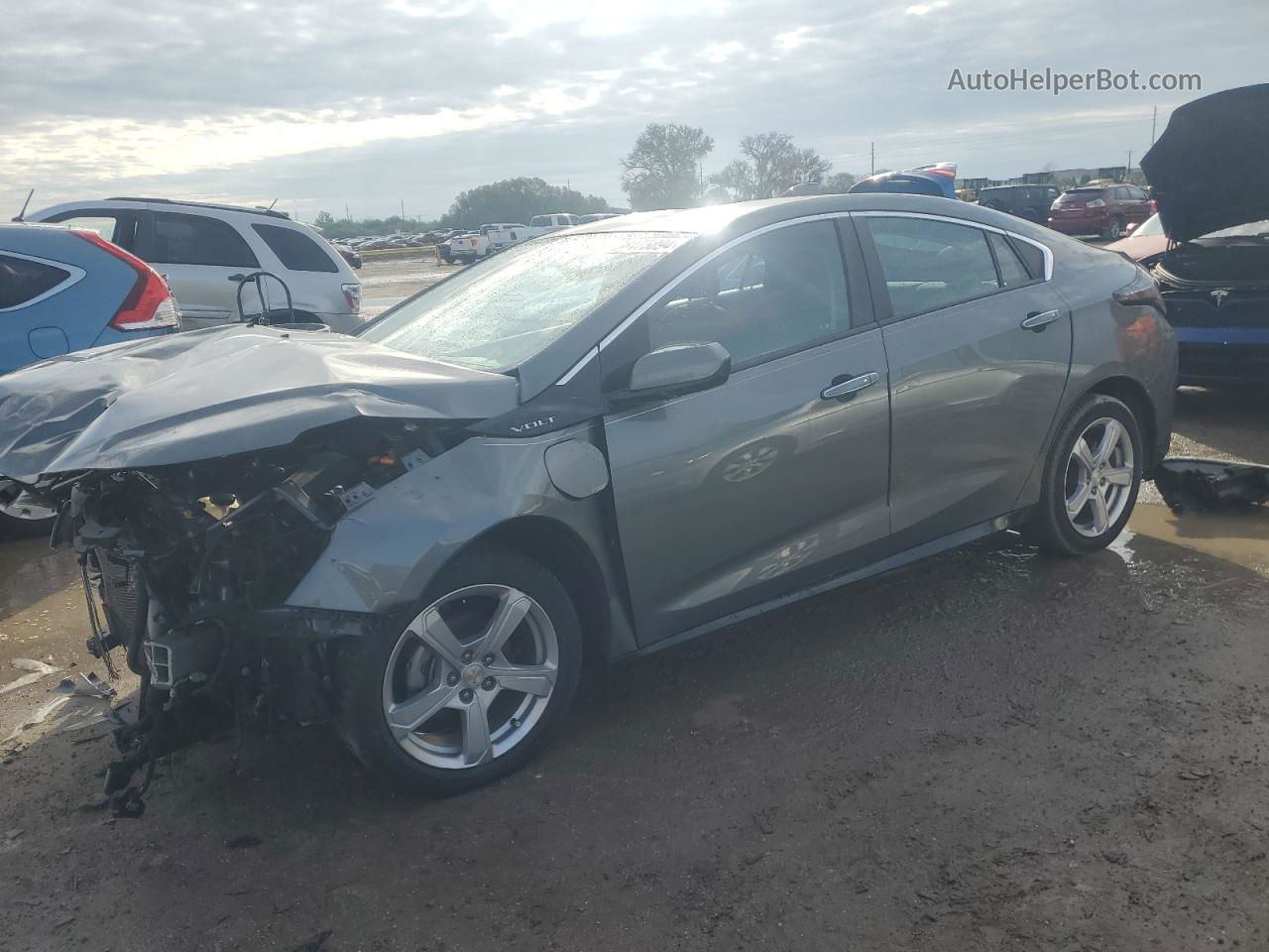 2017 Chevrolet Volt Lt Серый vin: 1G1RA6S56HU209398