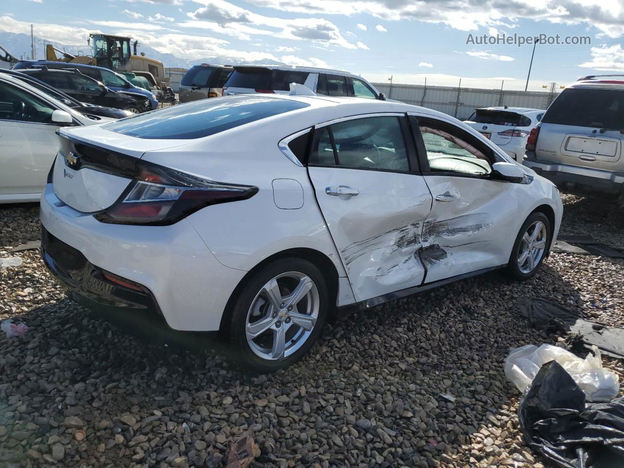 2017 Chevrolet Volt Lt White vin: 1G1RA6S57HU117930