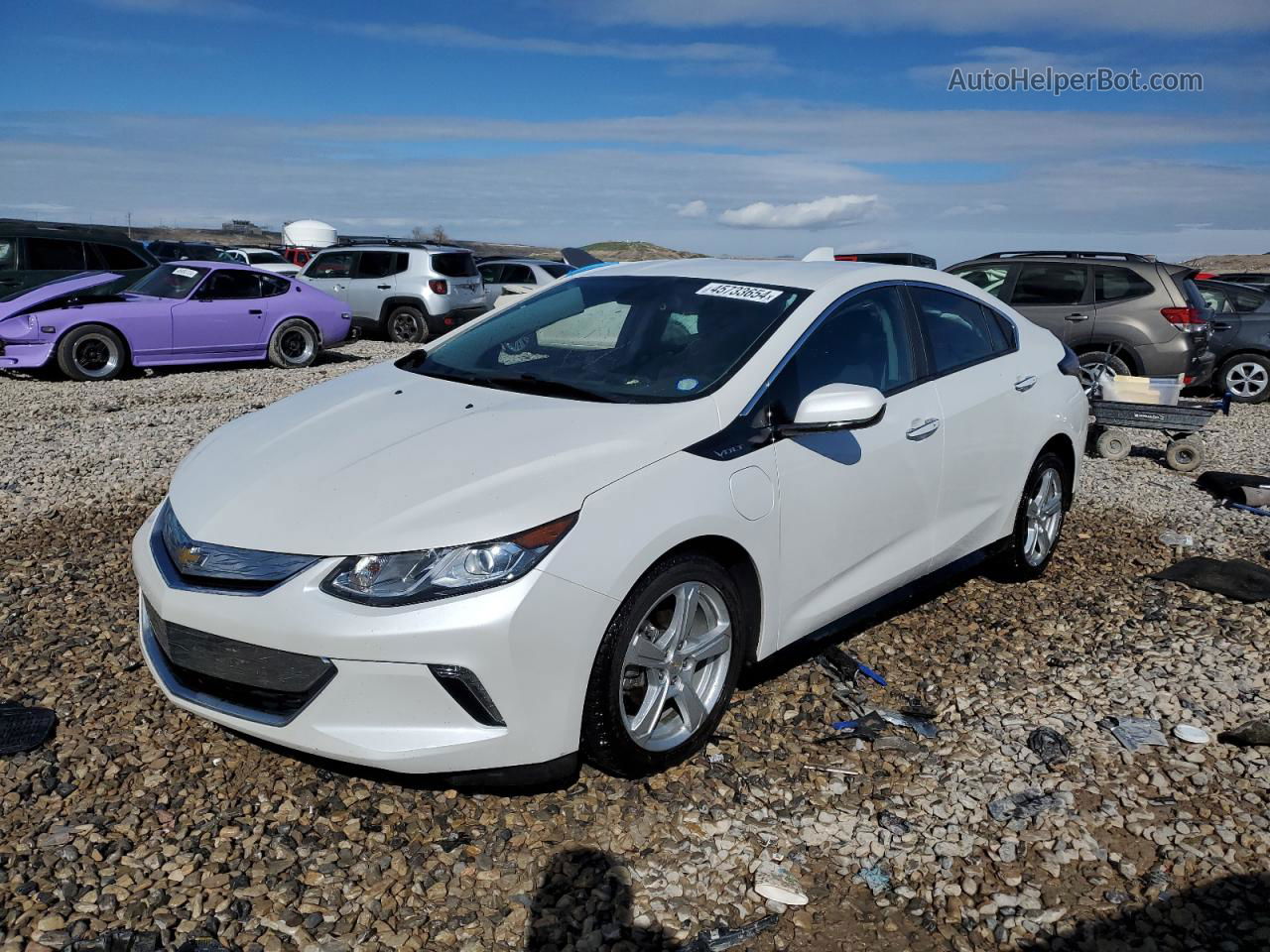 2017 Chevrolet Volt Lt White vin: 1G1RA6S57HU117930