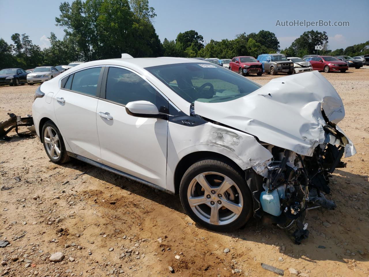 2017 Chevrolet Volt Lt White vin: 1G1RA6S58HU167140