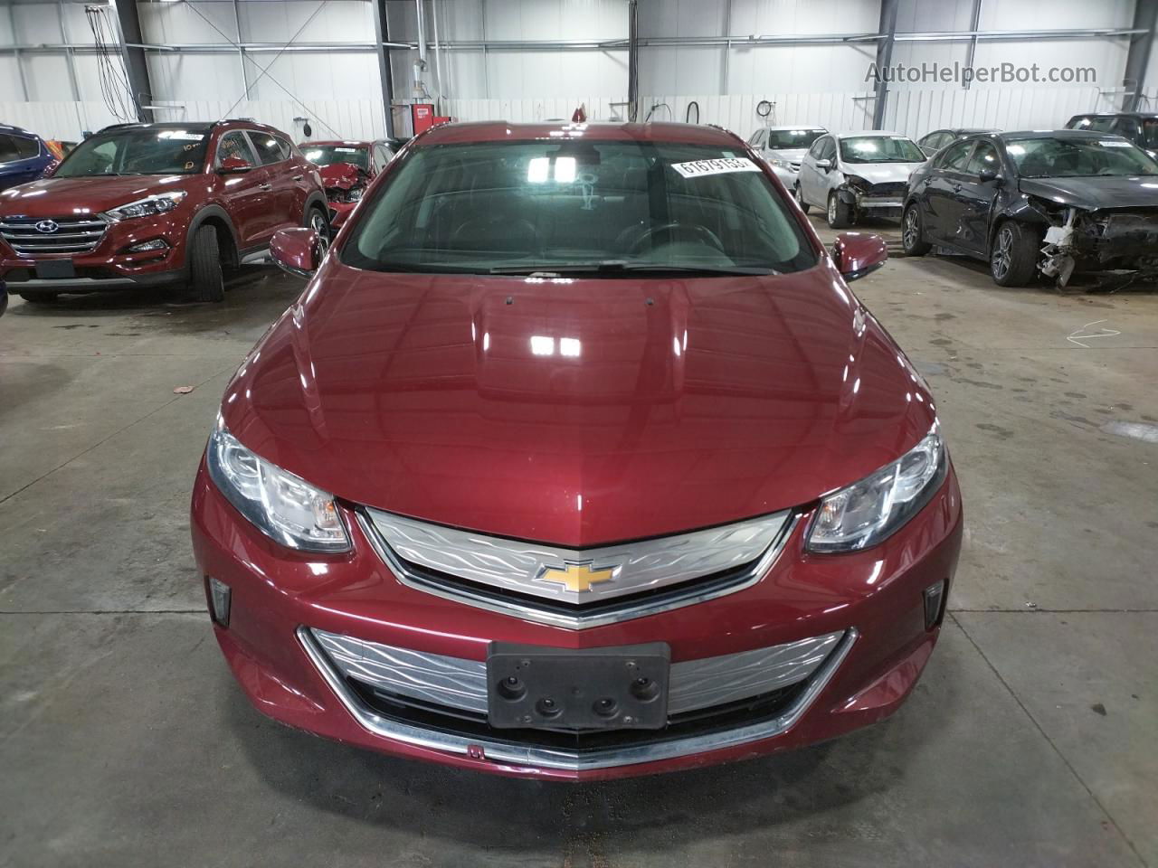 2017 Chevrolet Volt Lt Maroon vin: 1G1RA6S59HU184125