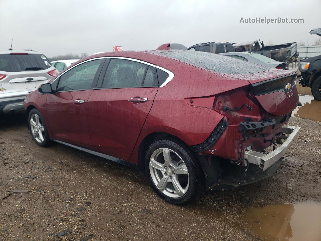 2017 Chevrolet Volt Lt Maroon vin: 1G1RA6S59HU185694