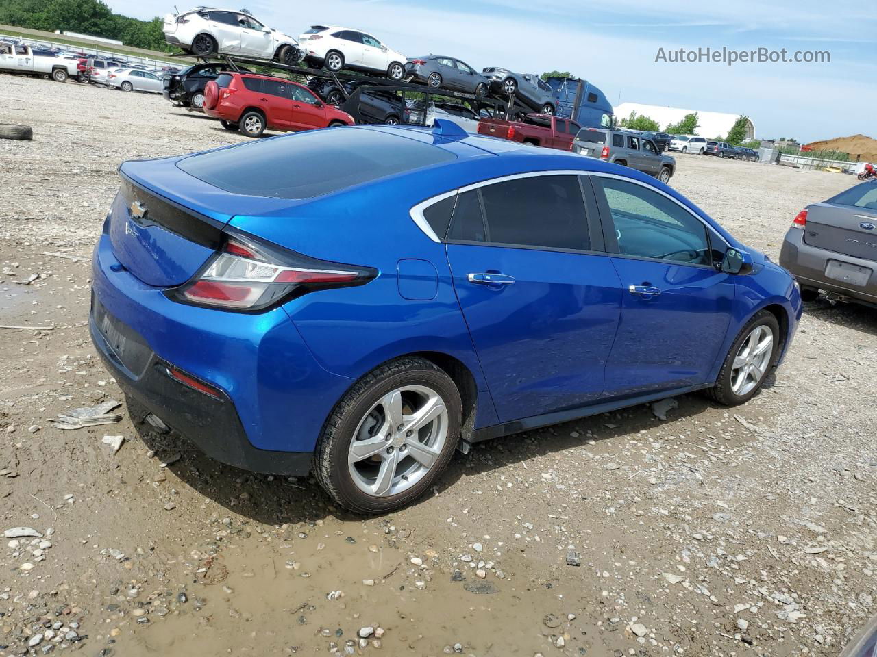 2017 Chevrolet Volt Lt Синий vin: 1G1RA6S5XHU212899