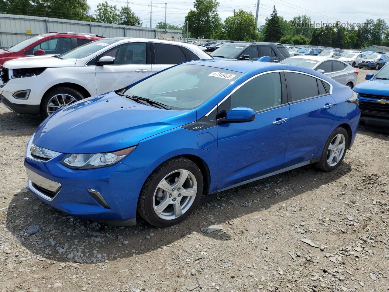 2017 Chevrolet Volt Lt Синий vin: 1G1RA6S5XHU212899