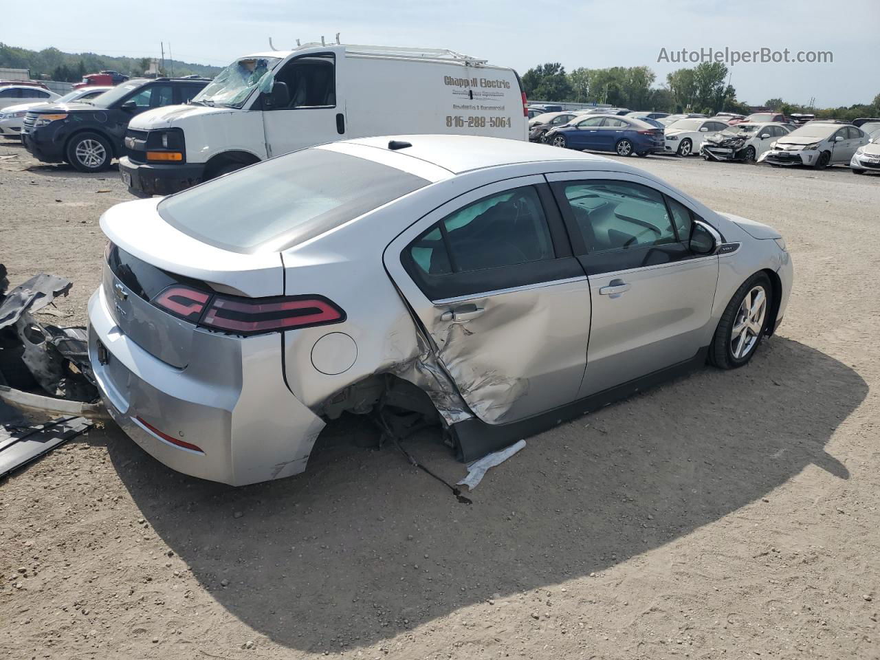 2013 Chevrolet Volt  Silver vin: 1G1RB6E40DU101076