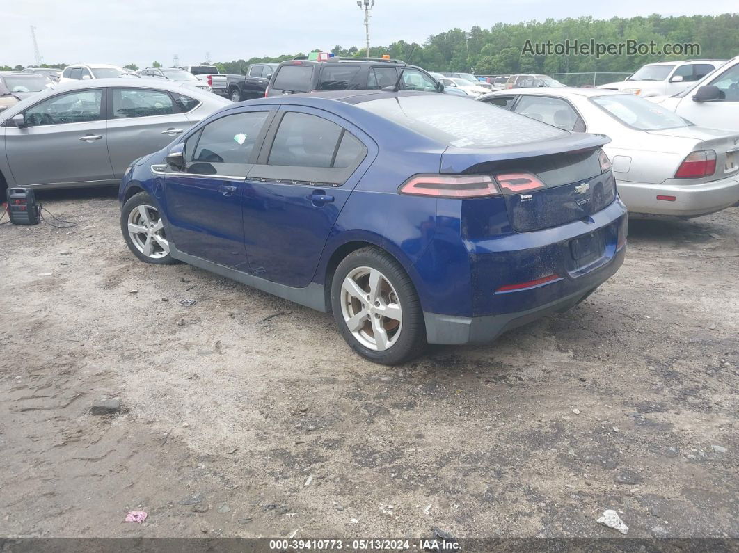 2013 Chevrolet Volt   Синий vin: 1G1RB6E41DU111325