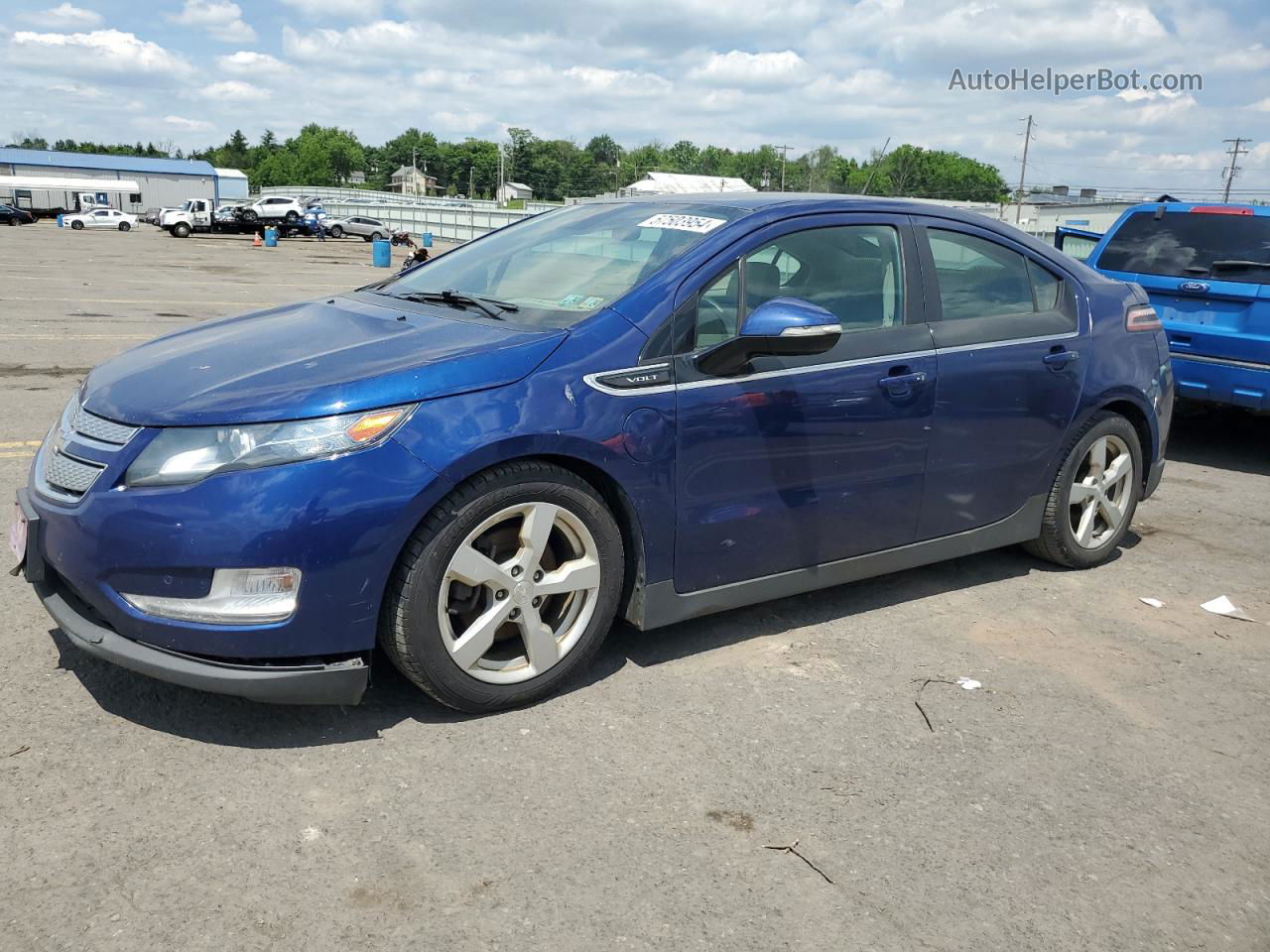 2013 Chevrolet Volt  Blue vin: 1G1RB6E41DU144213