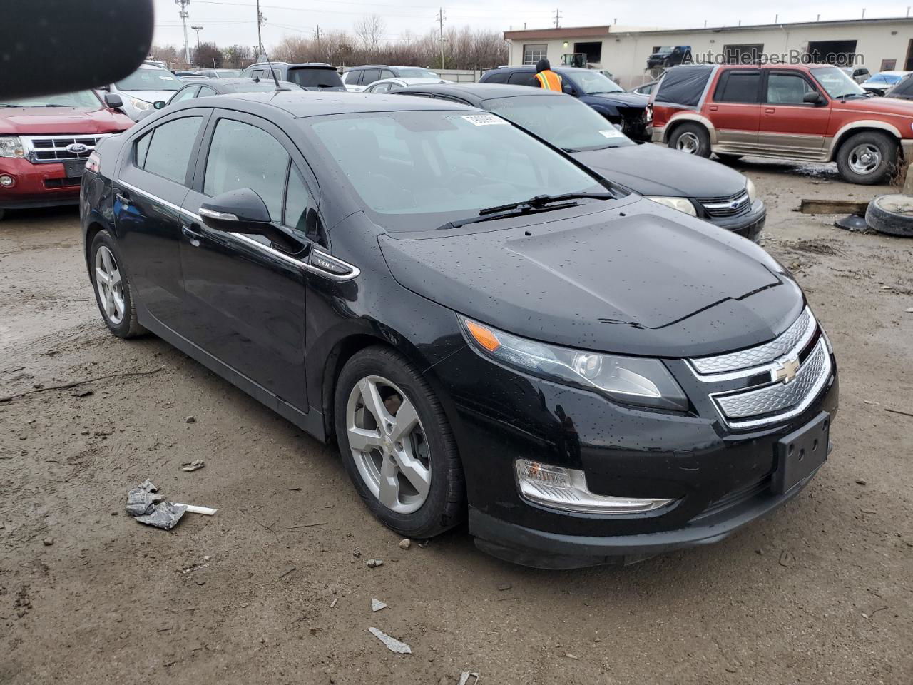 2013 Chevrolet Volt  Черный vin: 1G1RB6E41DU148309