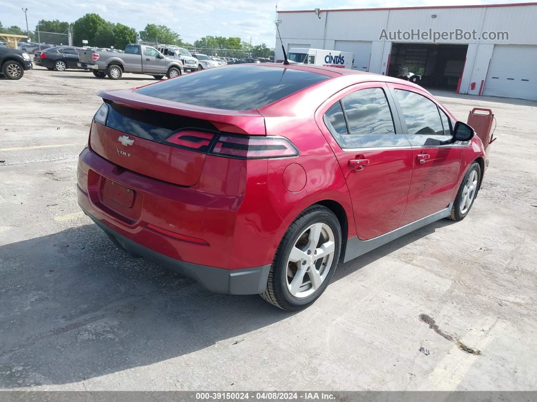 2013 Chevrolet Volt   Красный vin: 1G1RB6E42DU102715