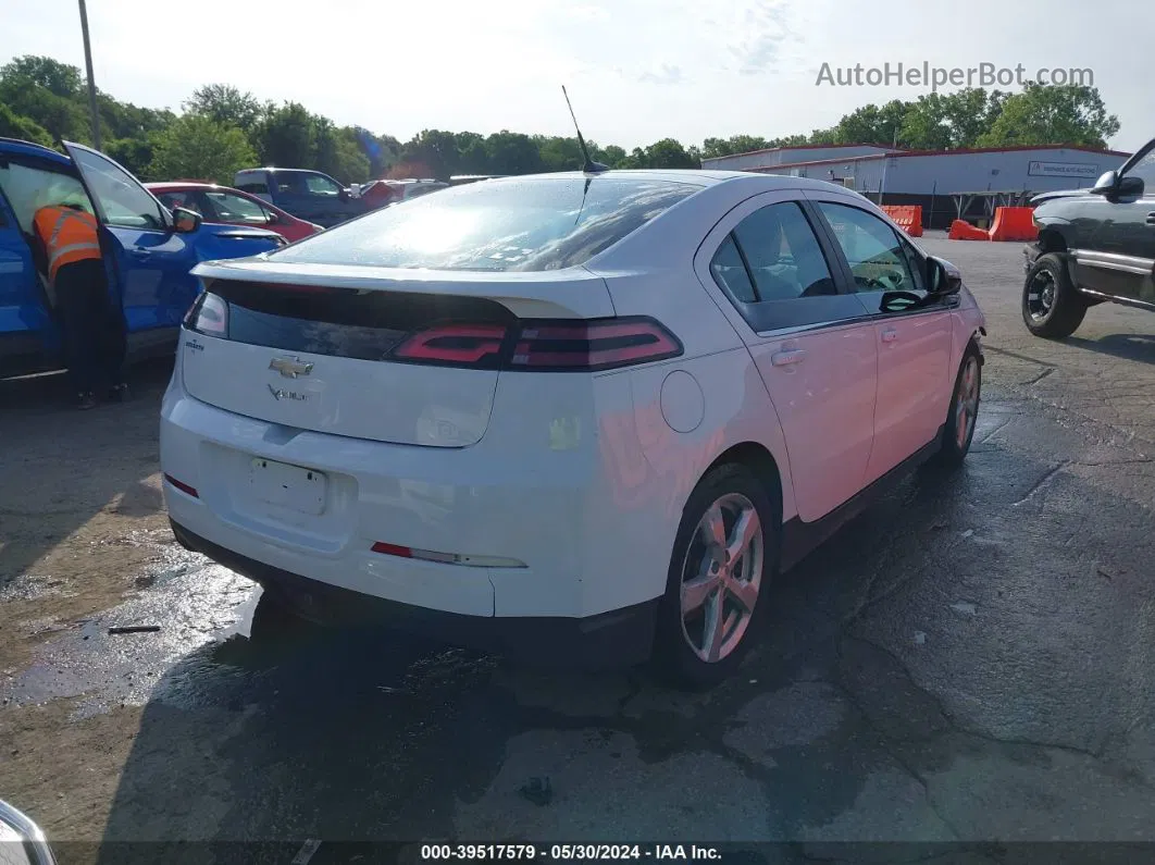 2013 Chevrolet Volt   White vin: 1G1RB6E43DU125937