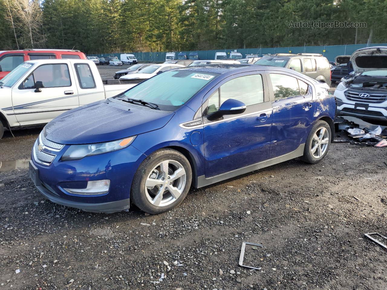 2013 Chevrolet Volt  Синий vin: 1G1RB6E44DU132377