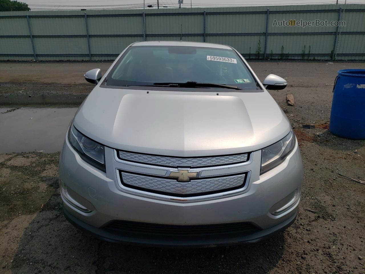 2013 Chevrolet Volt  Silver vin: 1G1RB6E45DU101302