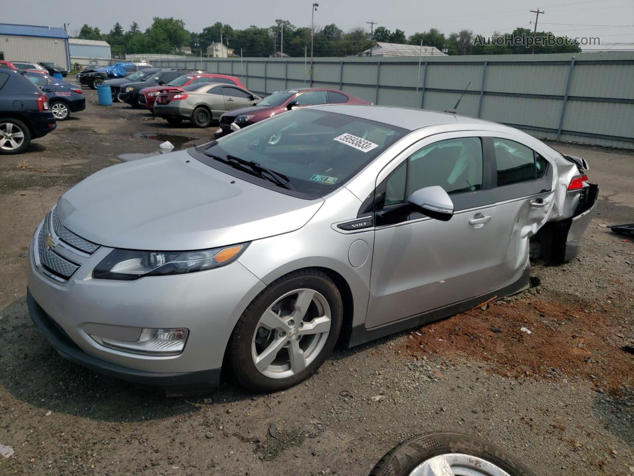 2013 Chevrolet Volt  Silver vin: 1G1RB6E45DU101302