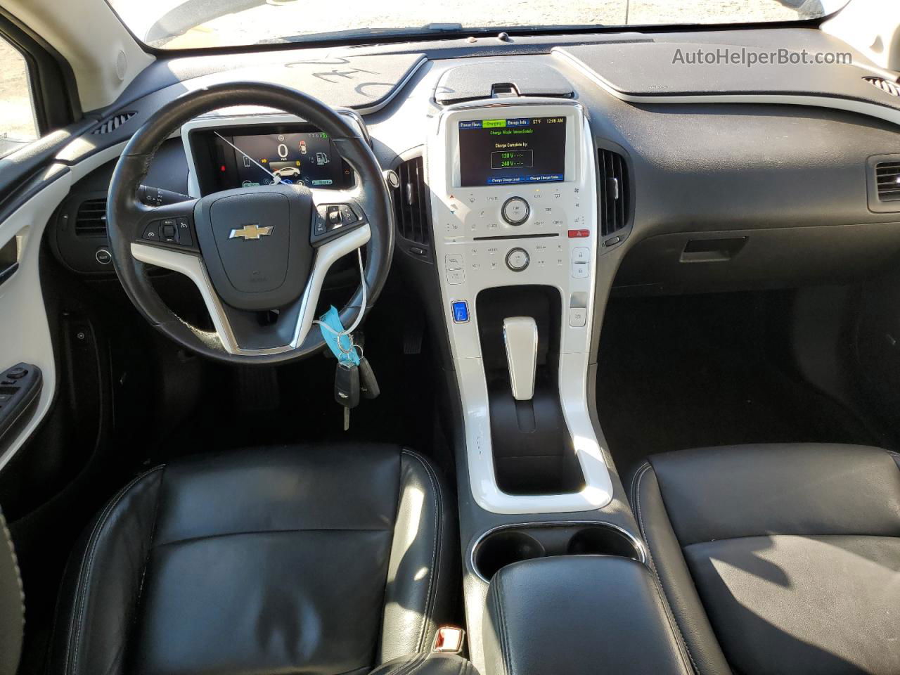 2013 Chevrolet Volt  White vin: 1G1RB6E46DU104029