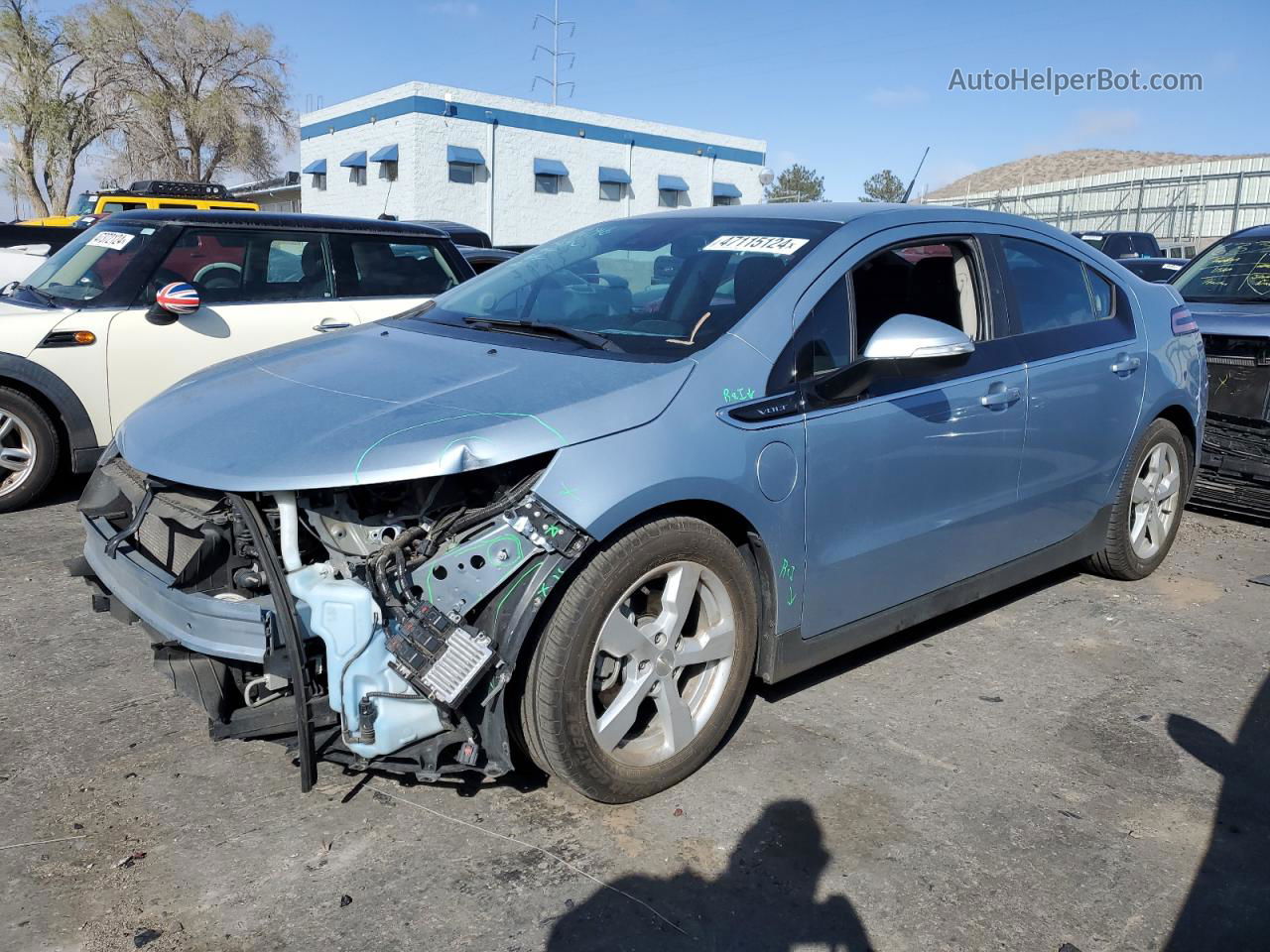 2013 Chevrolet Volt  Blue vin: 1G1RB6E47DU140389