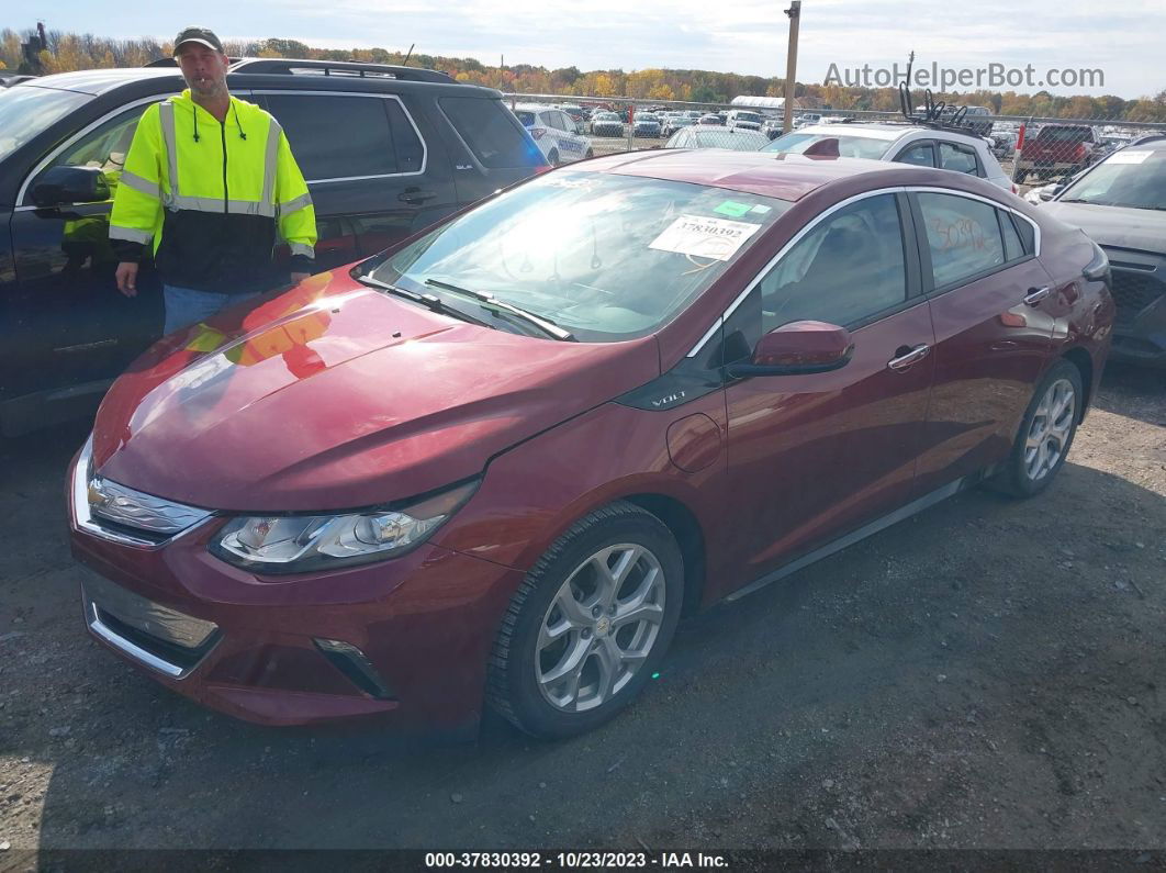 2017 Chevrolet Volt Premier Burgundy vin: 1G1RB6S53HU108560