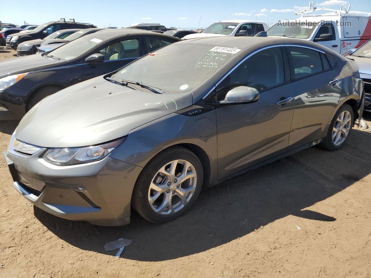 2017 Chevrolet Volt Premier Серый vin: 1G1RB6S54HU167066