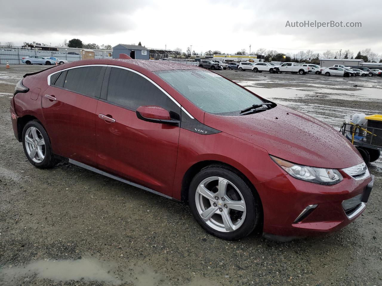 2017 Chevrolet Volt Lt Burgundy vin: 1G1RC6S50HU172178