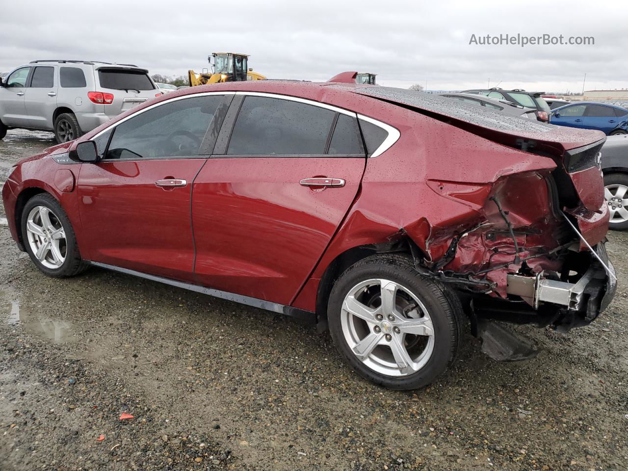 2017 Chevrolet Volt Lt Burgundy vin: 1G1RC6S50HU172178