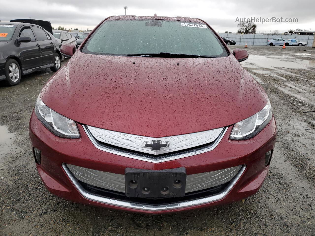 2017 Chevrolet Volt Lt Burgundy vin: 1G1RC6S50HU172178