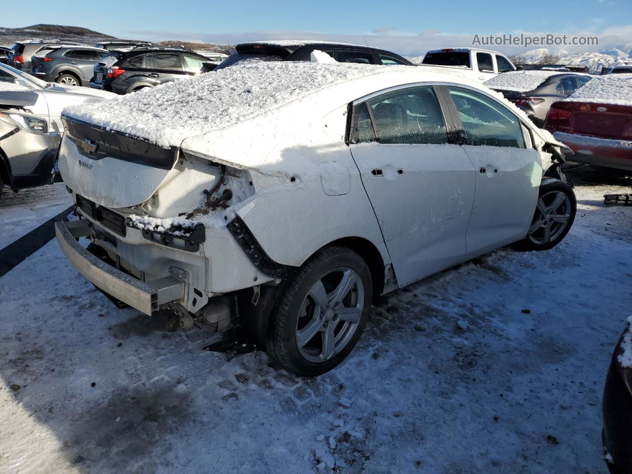 2017 Chevrolet Volt Lt White vin: 1G1RC6S51HU102303