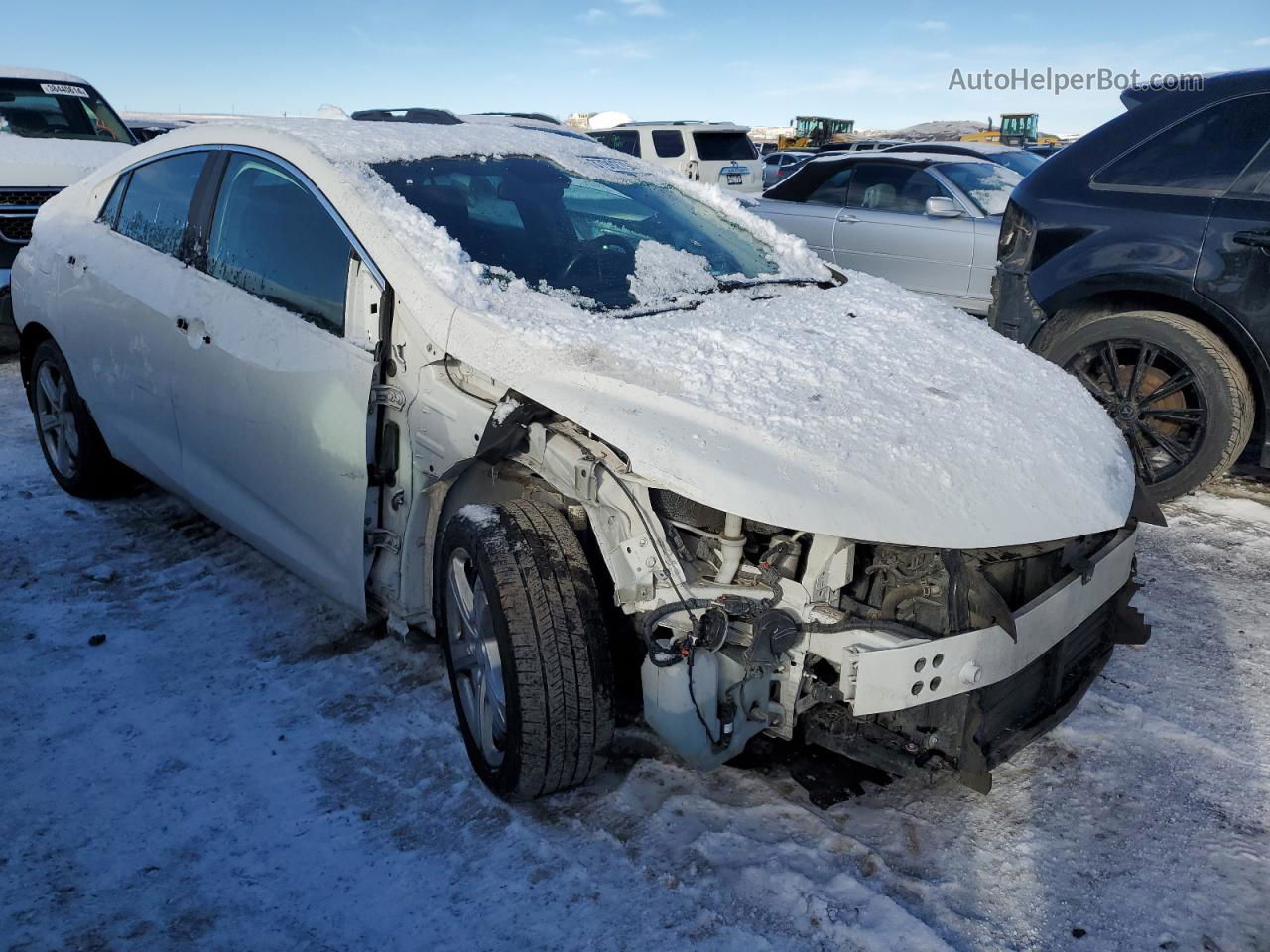 2017 Chevrolet Volt Lt Белый vin: 1G1RC6S51HU102303