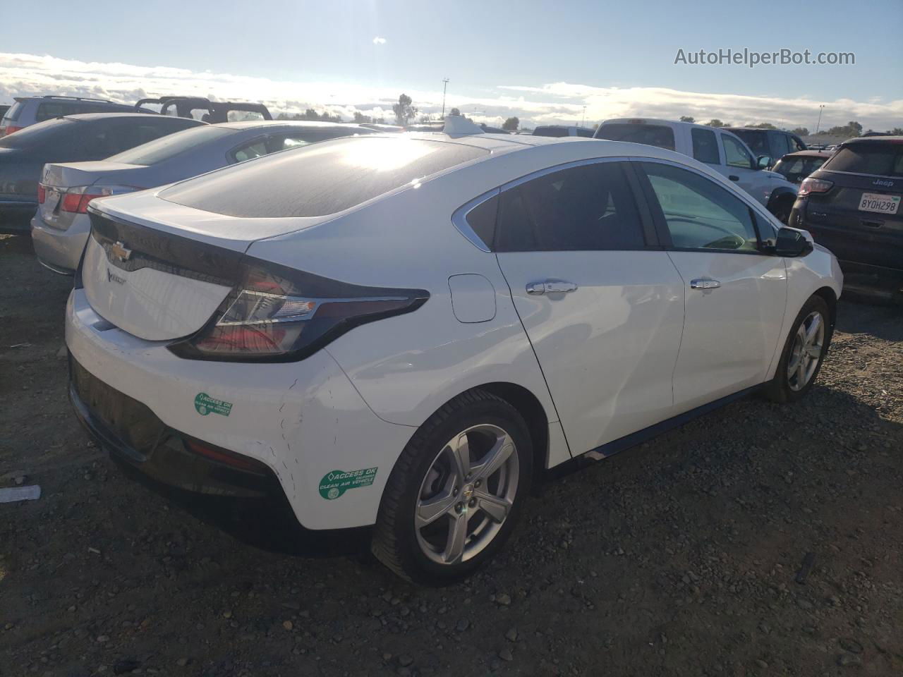 2017 Chevrolet Volt Lt White vin: 1G1RC6S51HU117271