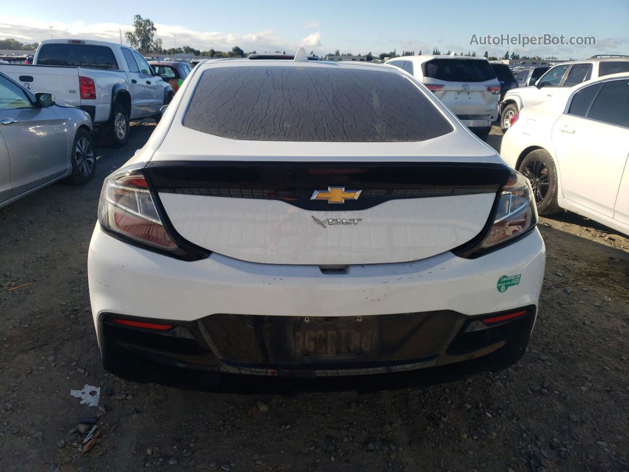 2017 Chevrolet Volt Lt White vin: 1G1RC6S51HU117271