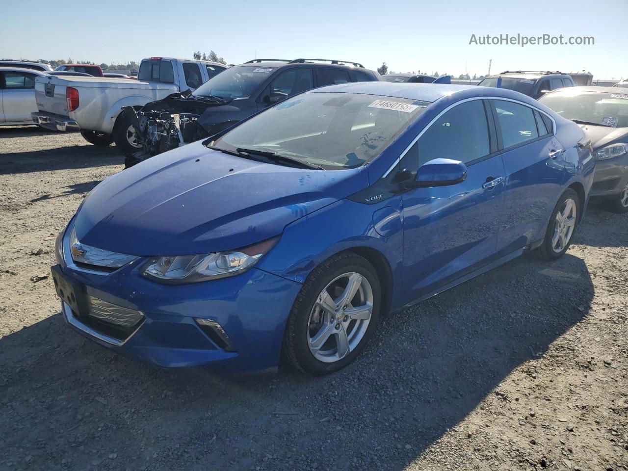 2017 Chevrolet Volt Lt Синий vin: 1G1RC6S51HU117500