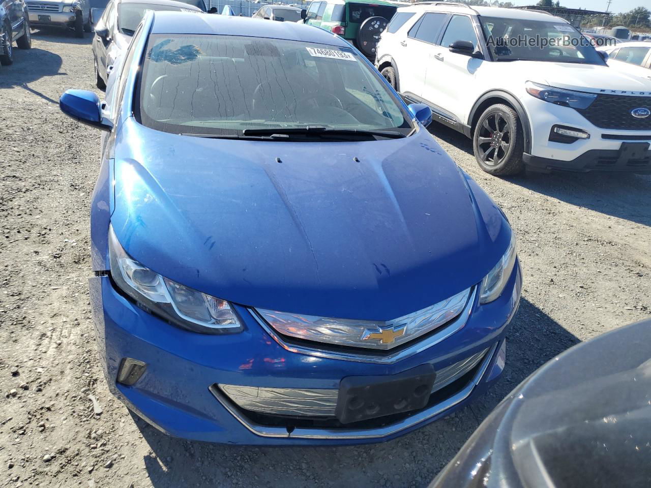 2017 Chevrolet Volt Lt Синий vin: 1G1RC6S51HU117500