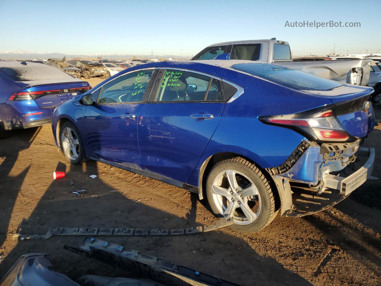 2017 Chevrolet Volt Lt Синий vin: 1G1RC6S51HU126794