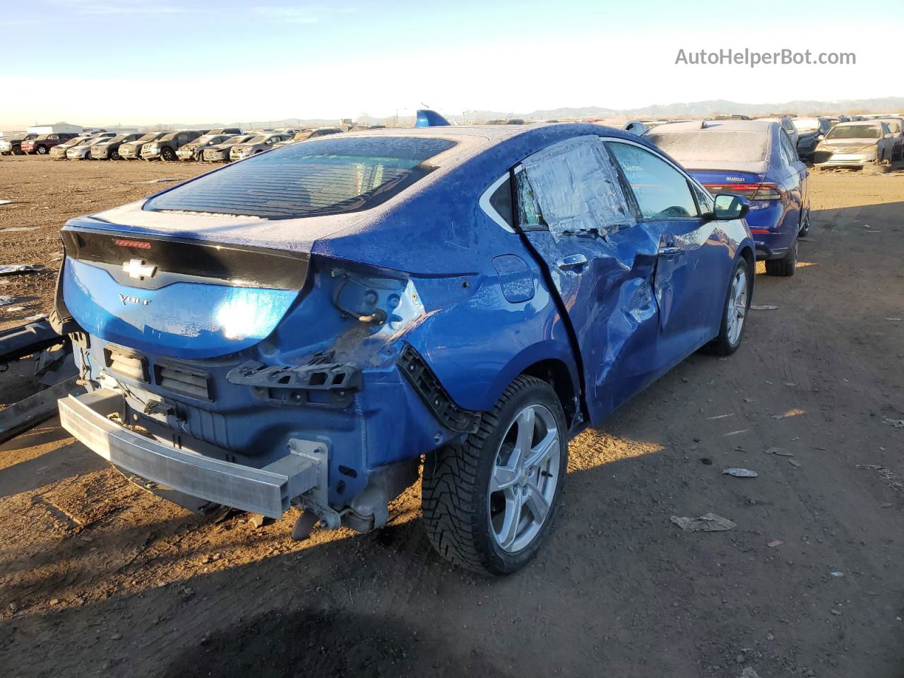 2017 Chevrolet Volt Lt Синий vin: 1G1RC6S51HU126794