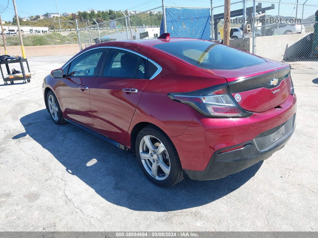 2017 Chevrolet Volt Lt Красный vin: 1G1RC6S51HU149251