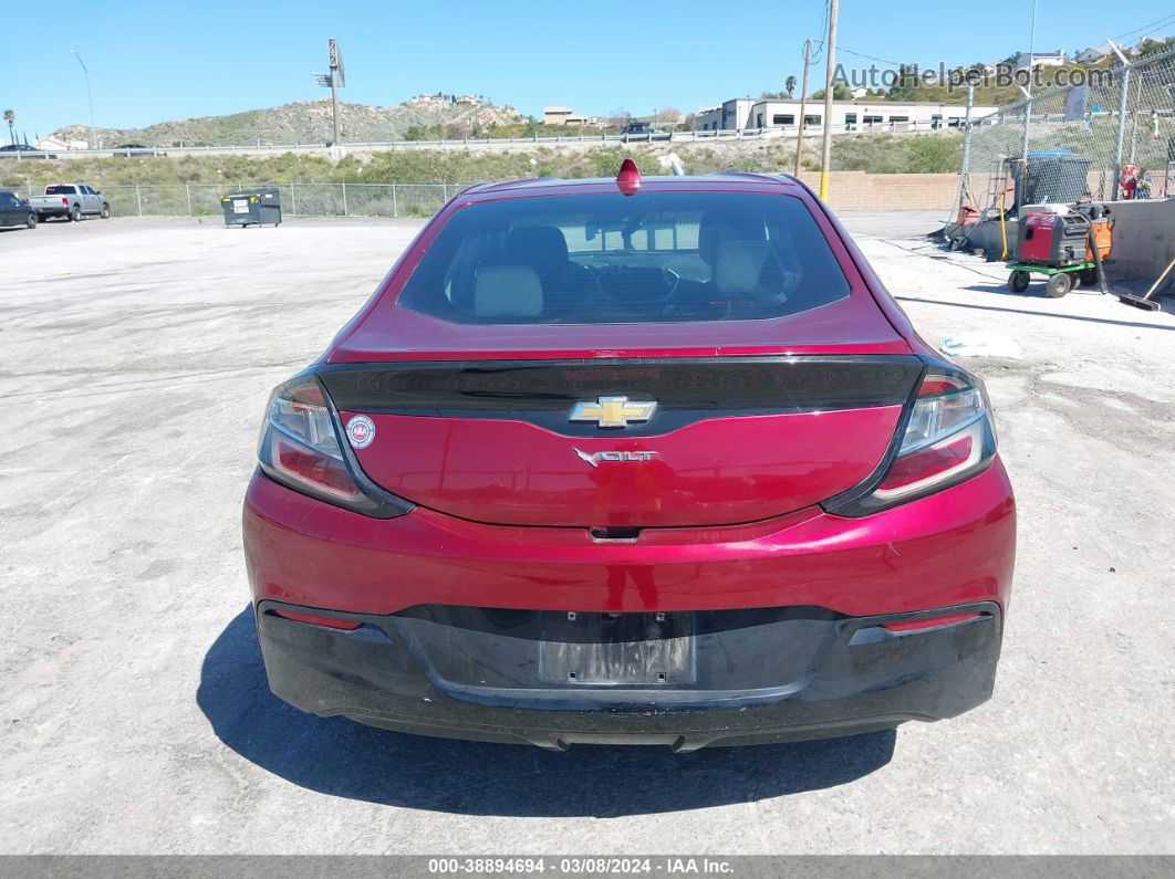 2017 Chevrolet Volt Lt Red vin: 1G1RC6S51HU149251