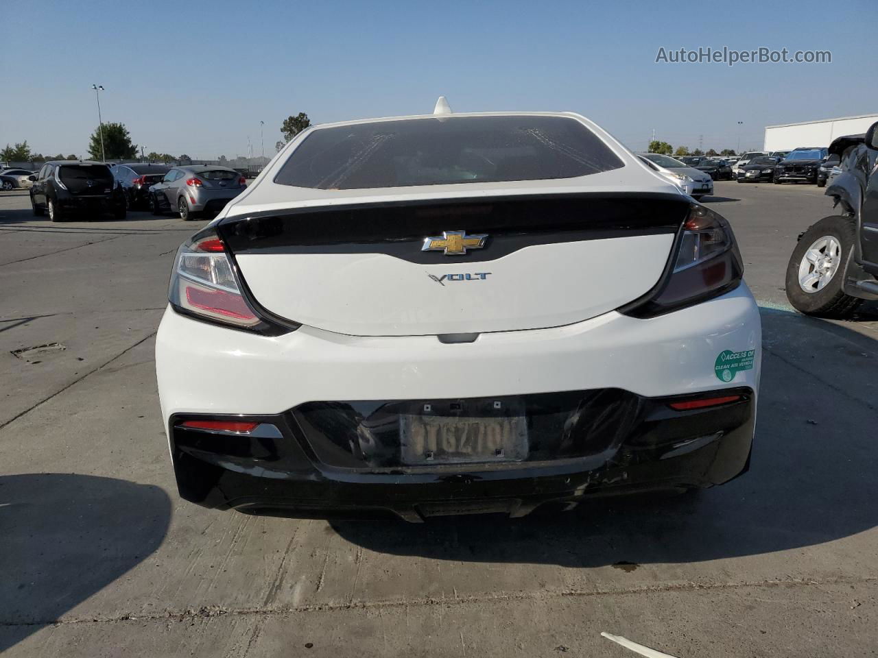 2017 Chevrolet Volt Lt White vin: 1G1RC6S52HU109258