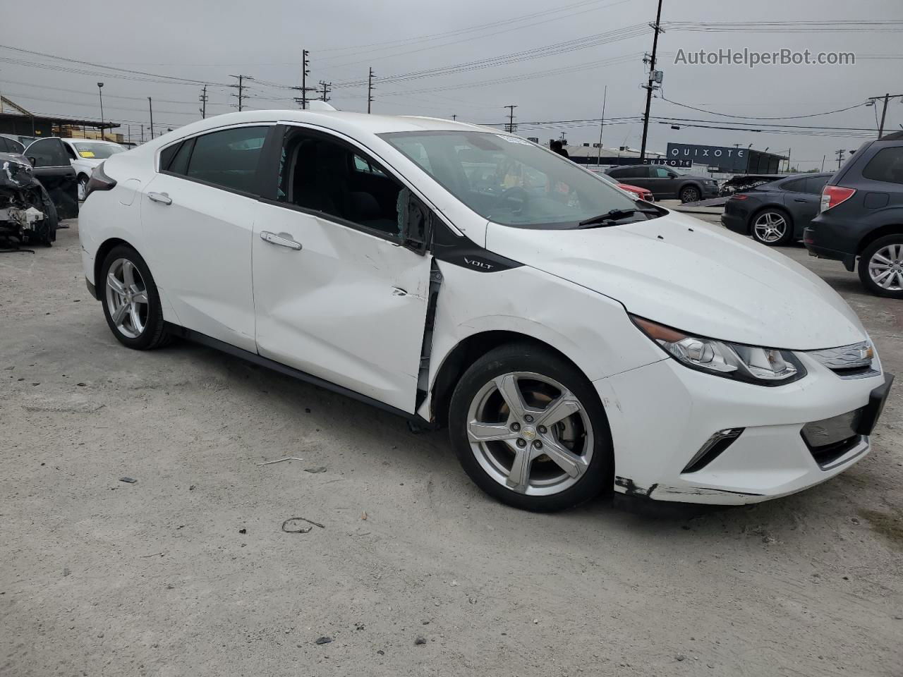 2017 Chevrolet Volt Lt White vin: 1G1RC6S53HU102657