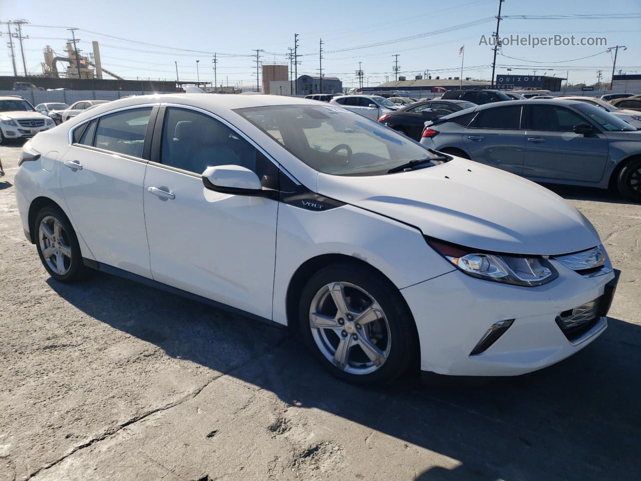 2017 Chevrolet Volt Lt White vin: 1G1RC6S53HU132810