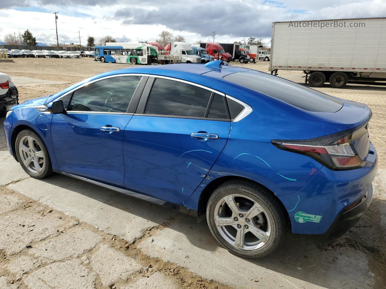 2017 Chevrolet Volt Lt Синий vin: 1G1RC6S53HU134184