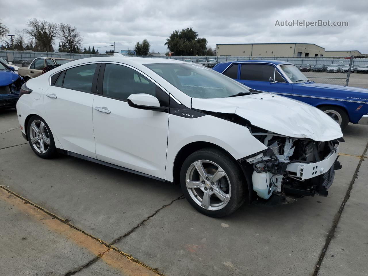 2017 Chevrolet Volt Lt White vin: 1G1RC6S53HU177973