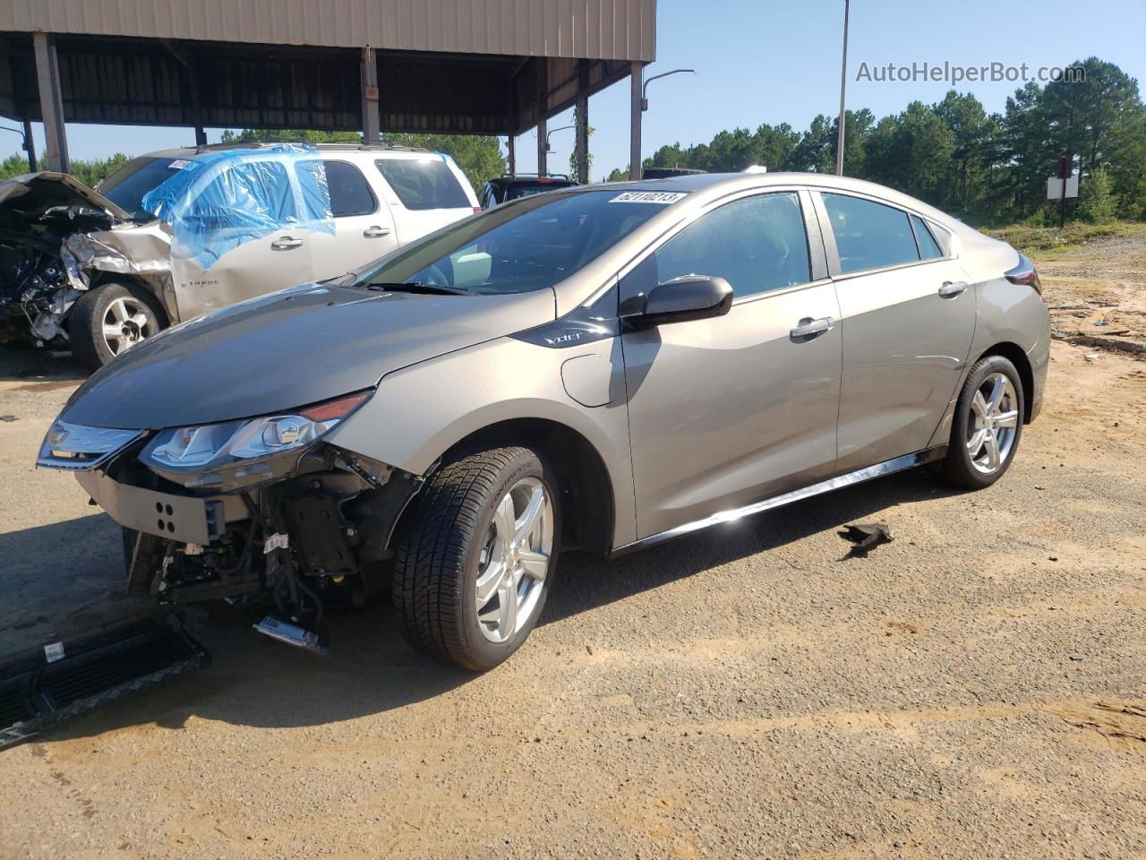 2017 Chevrolet Volt Lt Серый vin: 1G1RC6S53HU213595