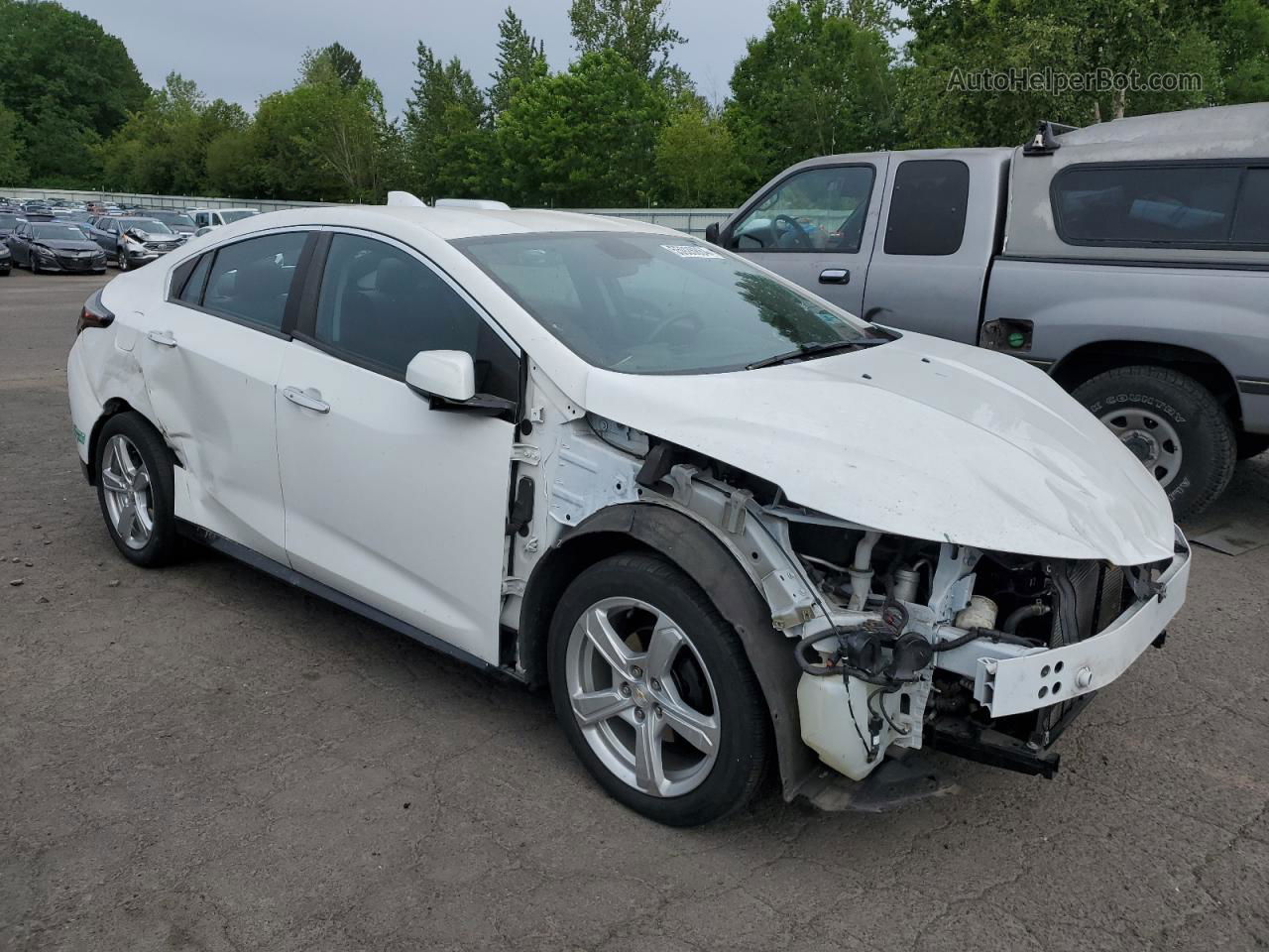 2017 Chevrolet Volt Lt White vin: 1G1RC6S54HU150376