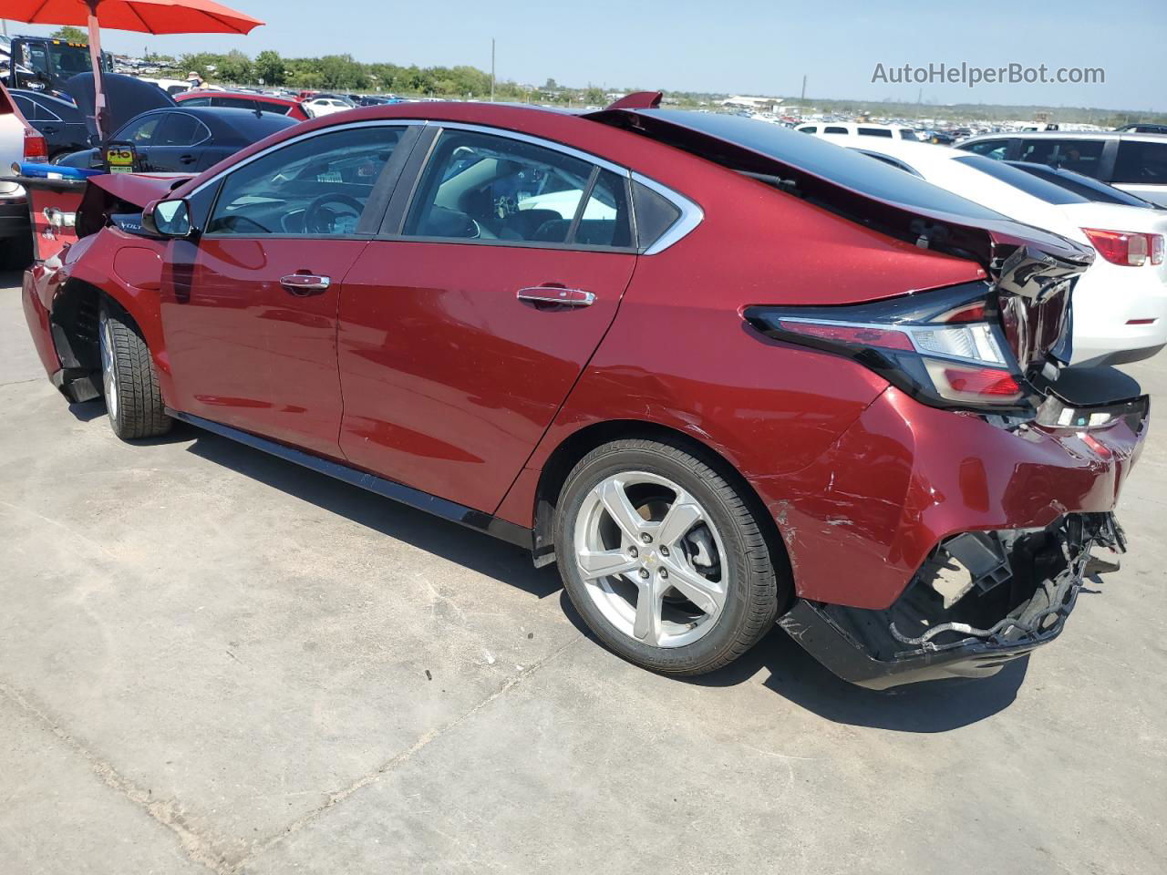 2017 Chevrolet Volt Lt Burgundy vin: 1G1RC6S55HU133621