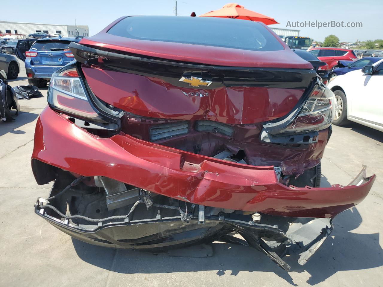 2017 Chevrolet Volt Lt Burgundy vin: 1G1RC6S55HU133621