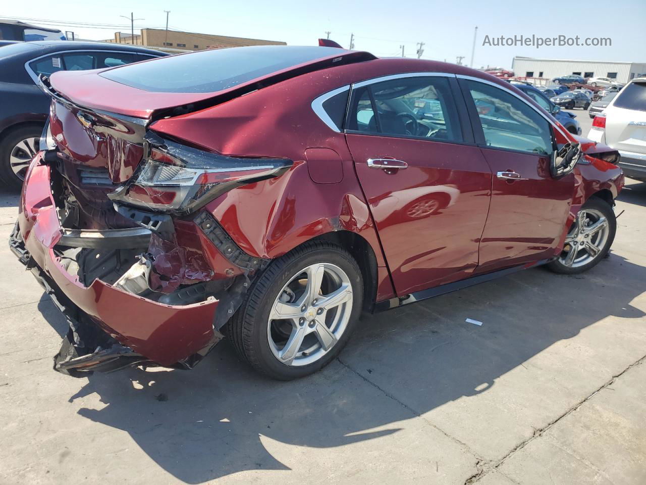 2017 Chevrolet Volt Lt Burgundy vin: 1G1RC6S55HU133621