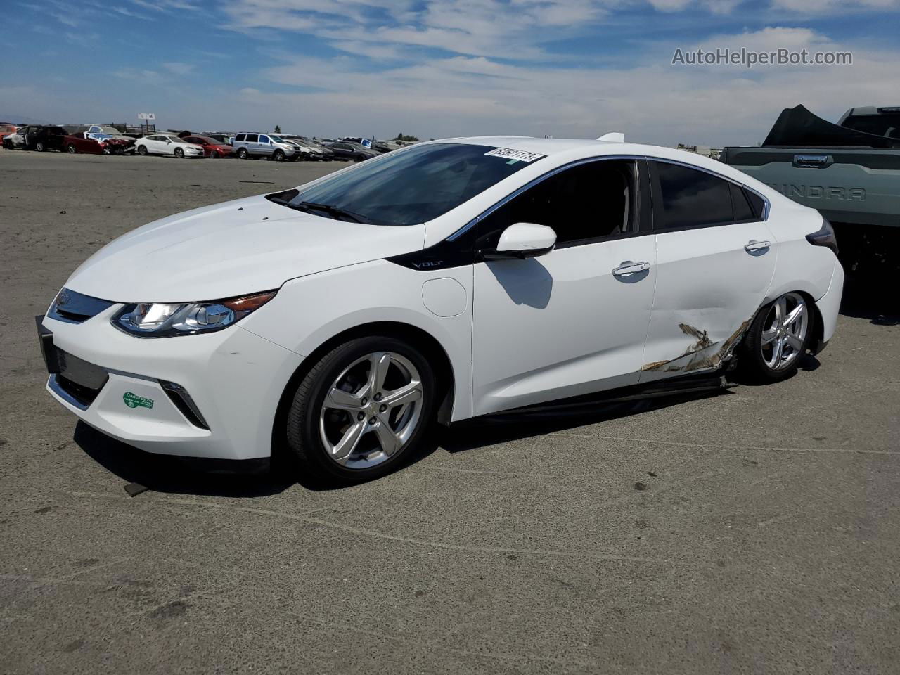 2017 Chevrolet Volt Lt White vin: 1G1RC6S55HU148636