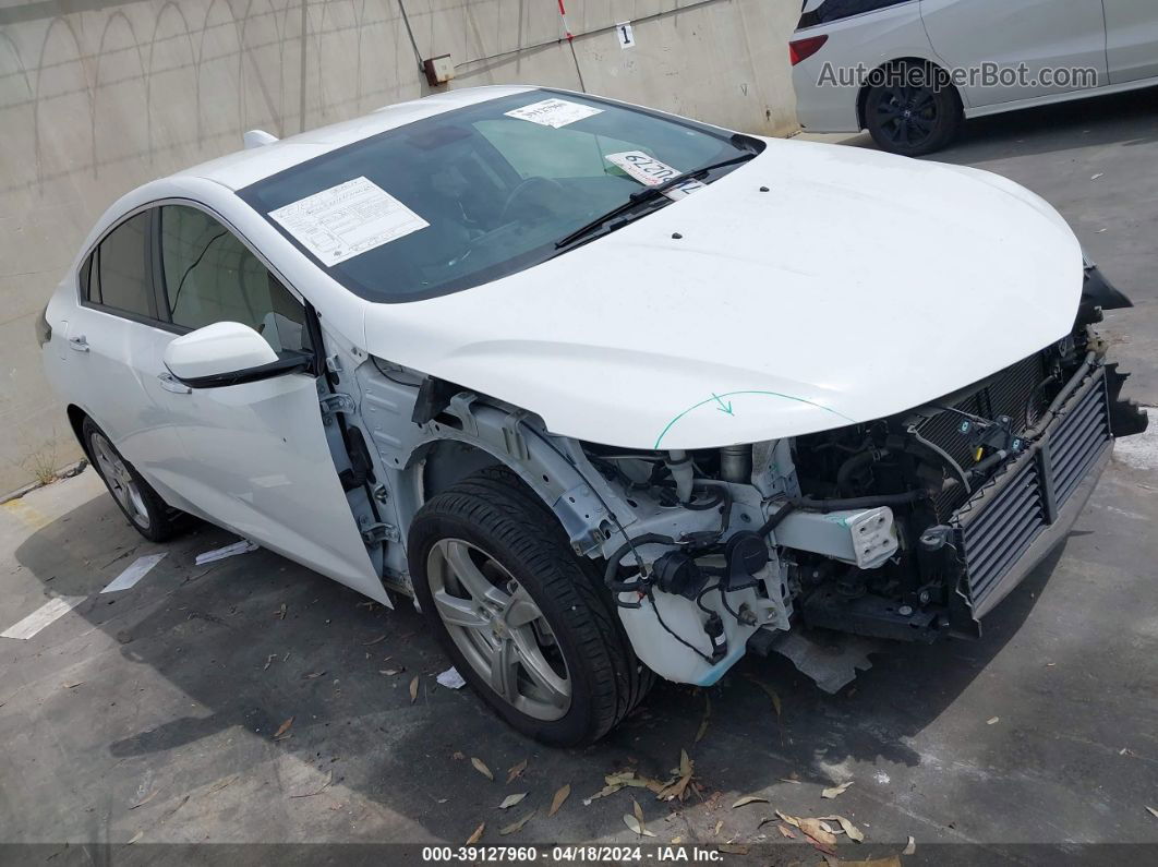 2017 Chevrolet Volt Lt White vin: 1G1RC6S56HU140156