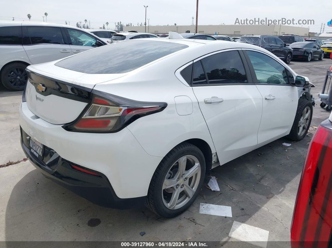 2017 Chevrolet Volt Lt White vin: 1G1RC6S56HU140156